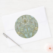 William Morris Spring Thicket: Antiek Bloemen Ronde Sticker (Envelop)