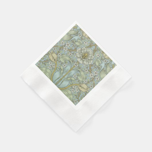 William Morris Spring Thicket: Antiek Bloemen Servet (Hoek)