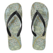 William Morris Spring Thicket: Antiek Bloemen Teenslippers (Voetbed)