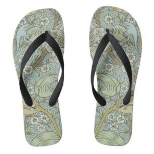 William Morris Spring Thicket: Antiek Bloemen Teenslippers