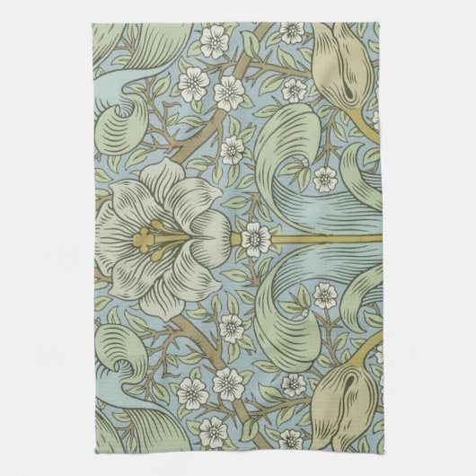 William Morris Spring Thicket: Antiek Bloemen Theedoek (Verticaal)