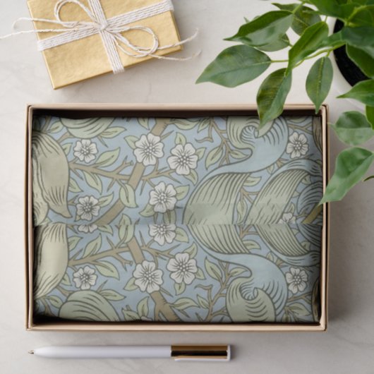 William Morris Spring Thicket: Antiek Bloemen Tissuepapier (Geschenk)