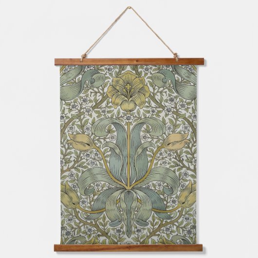 William Morris Spring Thicket Classic Pattern Hangend Wandkleed (Voorkant)