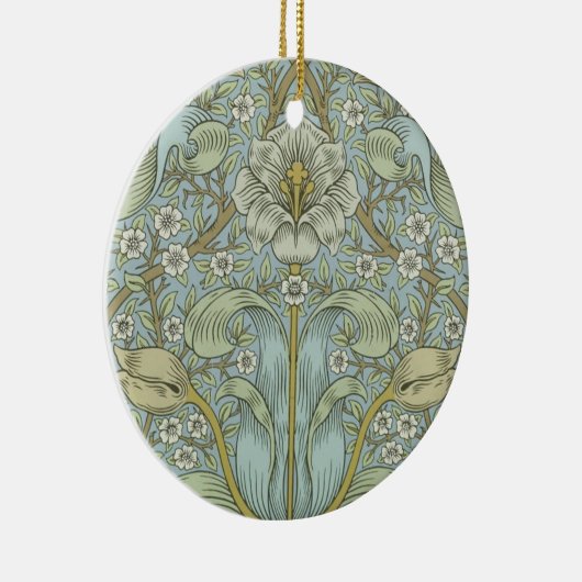 William Morris Spring Thicket Classic Pattern Keramisch Ornament (Rechts)