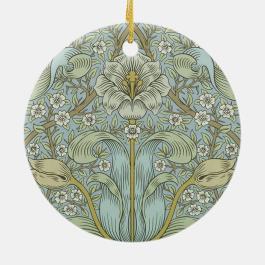 William Morris Spring Thicket Classic Pattern Keramisch Ornament (Achterkant)