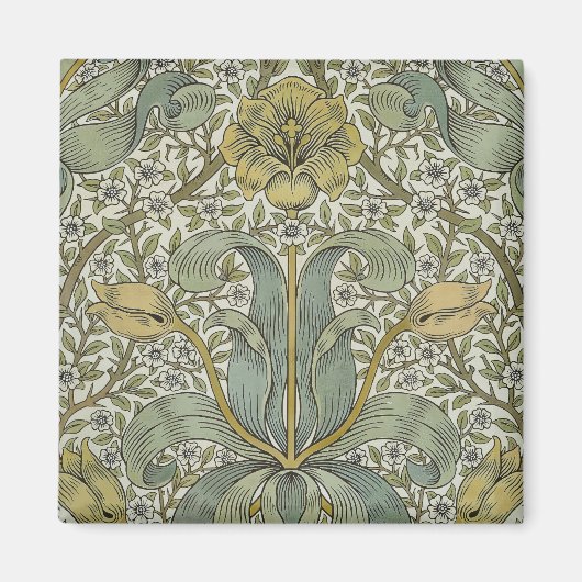 William Morris Spring Thicket Classic Pattern Magneet (Voorkant)