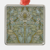 William Morris Spring Thicket Classic Pattern Metalen Ornament (Voorkant)
