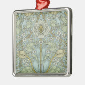 William Morris Spring Thicket Classic Pattern Metalen Ornament (Links)