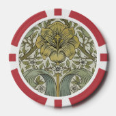William Morris Spring Thicket Classic Pattern Poker Chips (Voorkant)