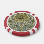 William Morris Spring Thicket Classic Pattern Poker Chips (Enkel)