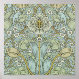 William Morris Spring Thicket Classic Pattern Poster