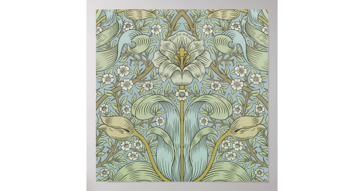 Spring Thicket William Morris Spring Thicket Classic Pattern Poster | Zazzle.nl