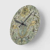William Morris Spring Thicket Classic Pattern Ronde Klok (Hoek)