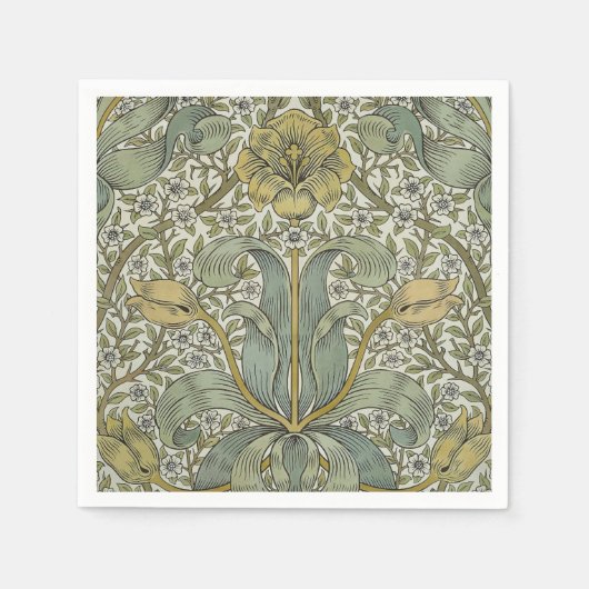 William Morris Spring Thicket Classic Pattern Servet (Voorkant)