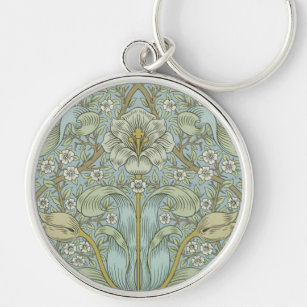 William Morris Spring Thicket Classic Pattern Sleutelhanger