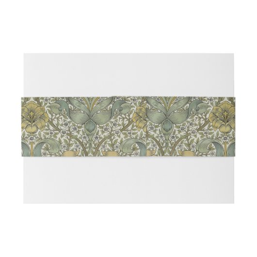 William Morris Spring Thicket Classic Pattern Uitnodigingen Wikkel (Achterkant Voorbeeld)