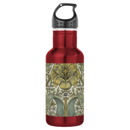 William Morris Spring Thicket Classic Pattern Waterfles (Voorkant)