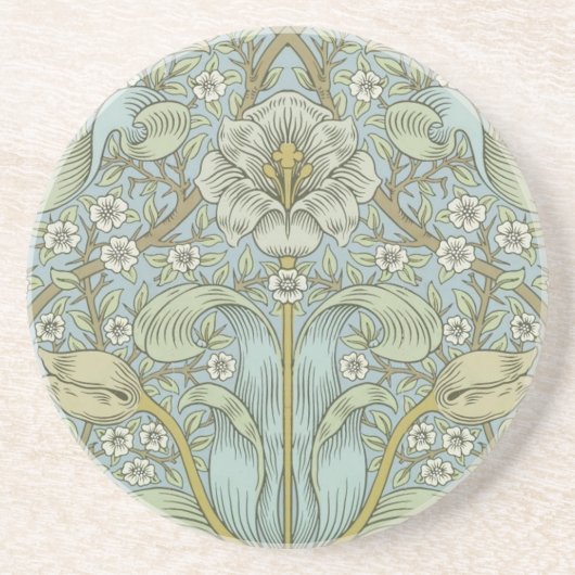 William Morris Spring Thicket Classic Pattern Zandsteen Onderzetter (Voorkant)