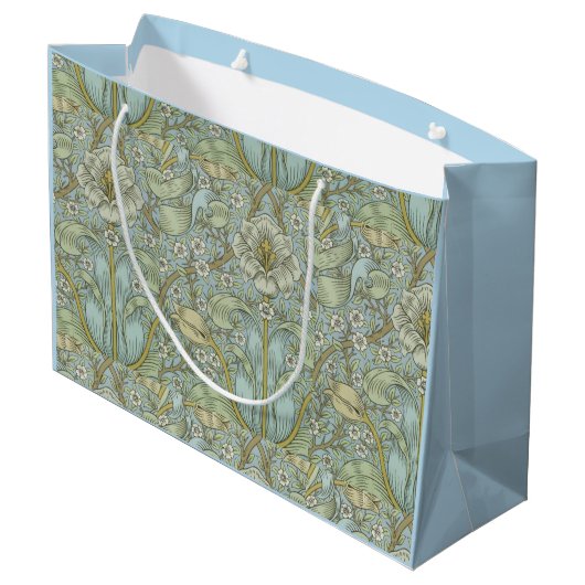 William Morris  Spring Thicket met Blue Groot Cadeauzakje (Achterkant Gekanteld)