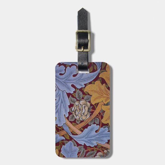 William Morris St James Acanthus Wallpaper Bagagelabel (Voorkant verticaal)