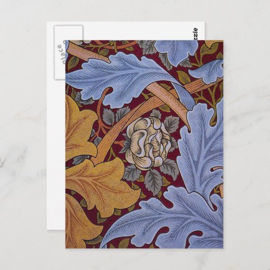 William Morris St James Acanthus Wallpaper Briefkaart (Voorkant / Achterkant)
