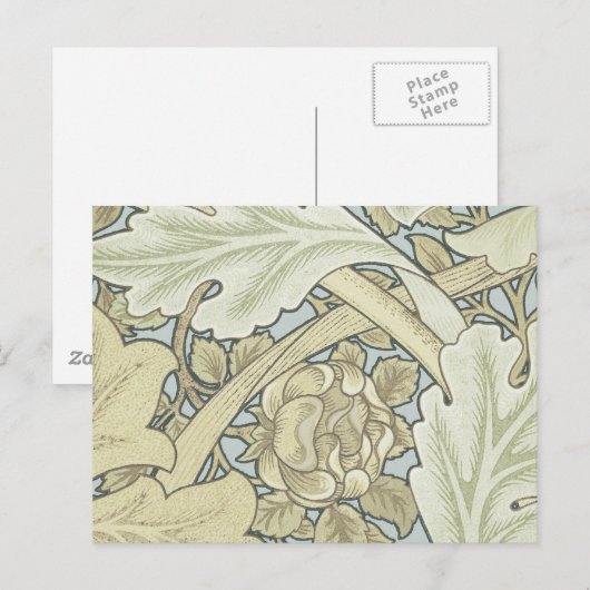 William Morris St James Acanthus Wallpaper Briefkaart (Voorkant / Achterkant)