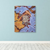 William Morris St James Acanthus Wallpaper Canvas Afdruk (Insitu (Houten vloer))