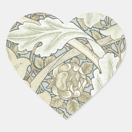 William Morris St James Acanthus Wallpaper Hart Sticker (Voorkant)
