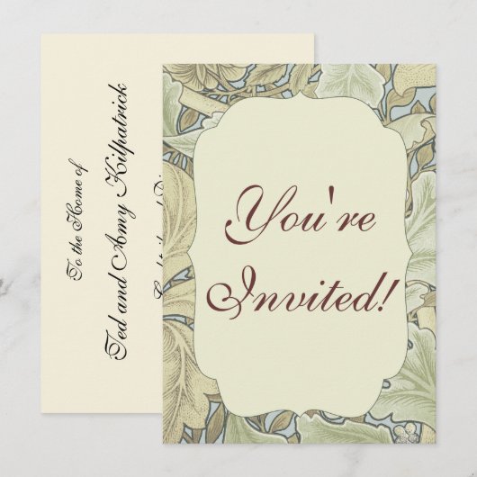 William Morris St James Acanthus Wallpaper Kaart (Voorkant / Achterkant)