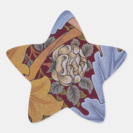 William Morris St James Acanthus Wallpaper Ster Sticker (Voorkant)