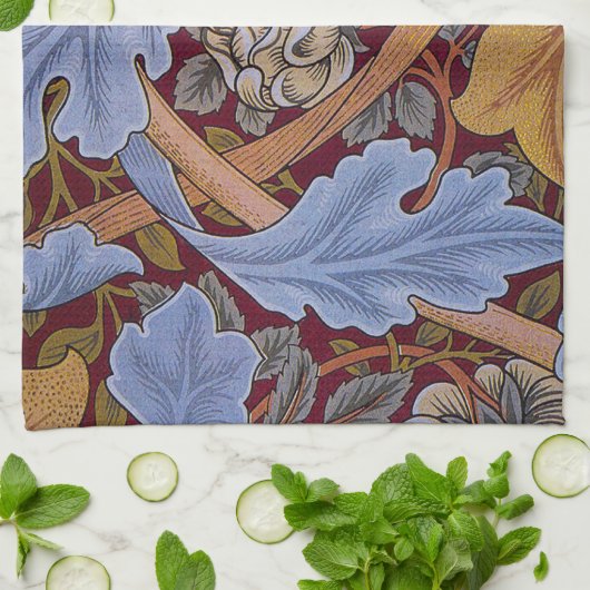 William Morris St James Acanthus Wallpaper Theedoek (Gevouwen)