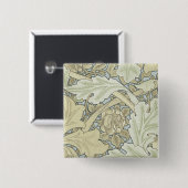 William Morris St James Acanthus Wallpaper Vierkante Button 5,1 Cm (Voorkant /achterkant)