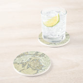 William Morris St James Acanthus Wallpaper Zandsteen Onderzetter (Zijkant)