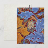 William Morris St. James  Floral Design Briefkaart (Voorkant / Achterkant)