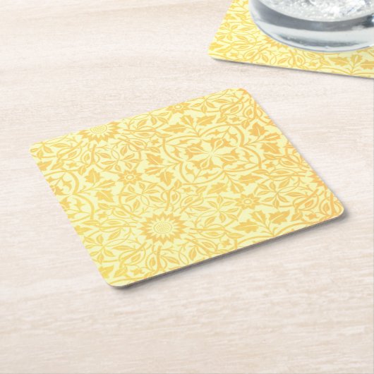 William Morris St. James Place Ceiling Paper Kartonnen Onderzetters (Schuin)