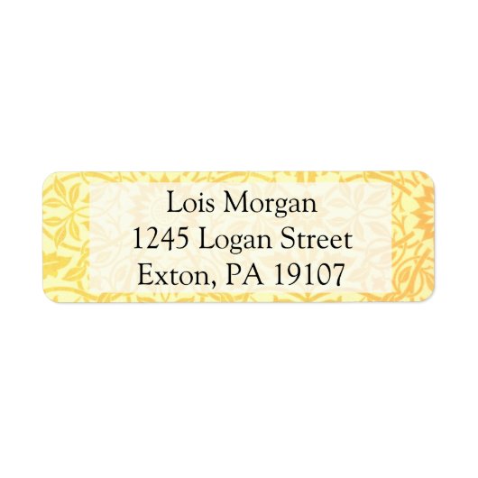 William Morris St. James Place Plafondpapier Etiket (Voorkant)