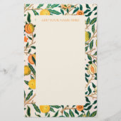 WILLIAM MORRIS STATIONERY "POMEGRANATE" PATROON BRIEFPAPIER (Voorkant)