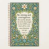 William Morris stijl bloem en schriftuur Planner (Voorkant)