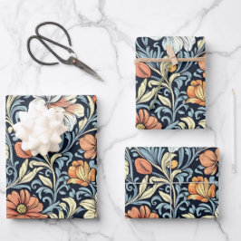 William Morris stijl bloemmotief met acanthus Inpakpapier Vel