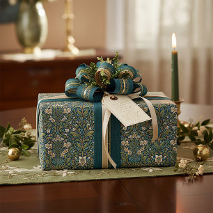 William Morris stijl bloempatroon Cadeaupapier