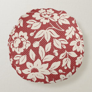 William Morris stijl bloempatroon Rond Kussen