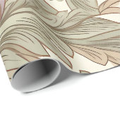 William Morris stijl botanisch bloempatroon Cadeaupapier (Rol Hoek)