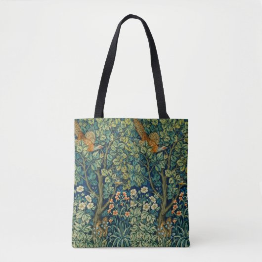 William Morris stijl Canvas tas, herbruikbaar Tote Bag (Voorkant)