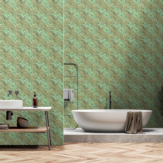 William Morris stijl  Green Orang Behang (Badkamer)