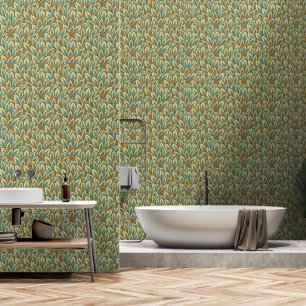 William Morris stijl Green Orang Behang