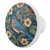 William Morris stijl Links tegenover Bluebird Bird Keramische Knop (Rechts)