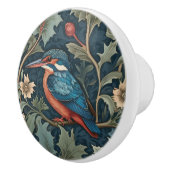 William Morris stijl Links tegenover Kingfisher Bi Keramische Knop (Rechts)