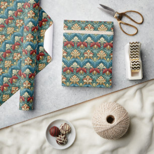 William Morris stijl patroon Cadeaupapier