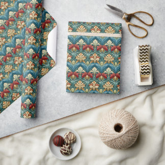 William Morris stijl patroon Cadeaupapier