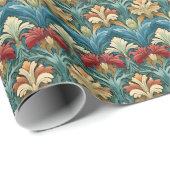 William Morris stijl patroon Cadeaupapier (Rol Hoek)